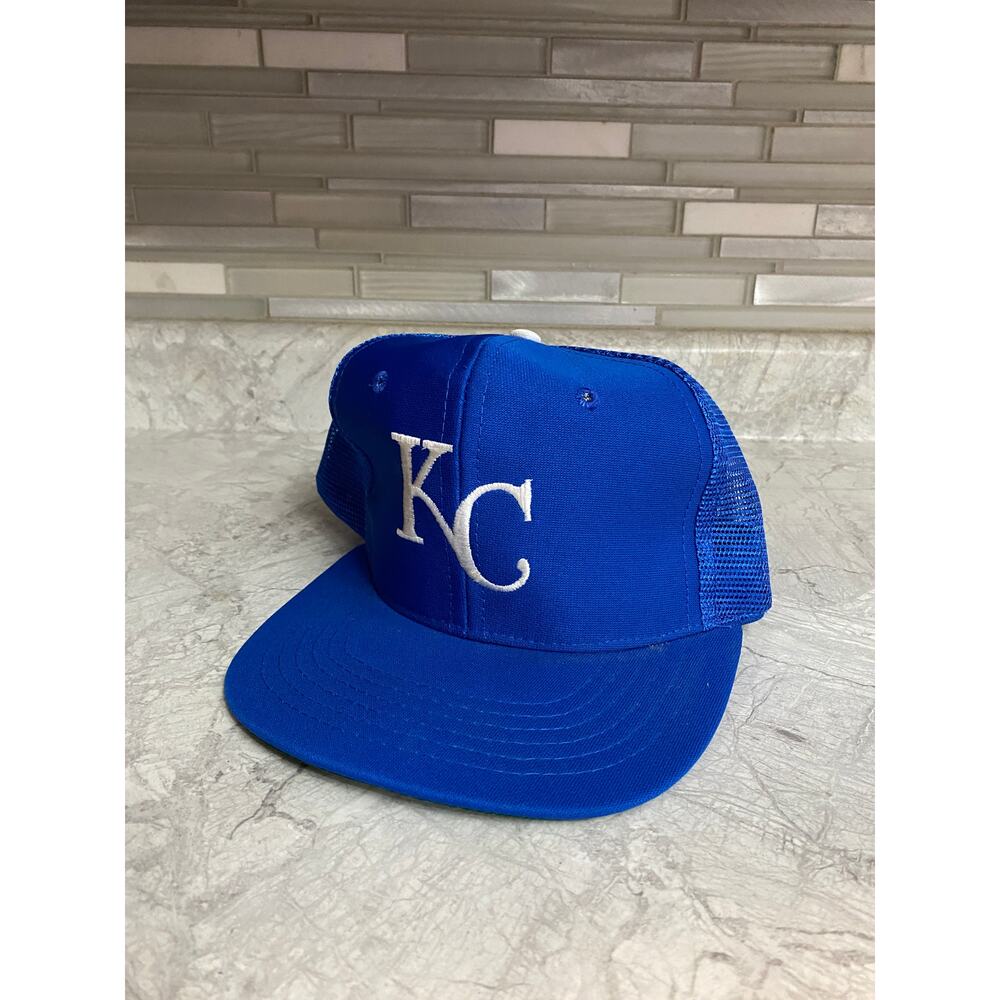 Vintage Kansas City Royals Blue and White MLB Snapback Hat